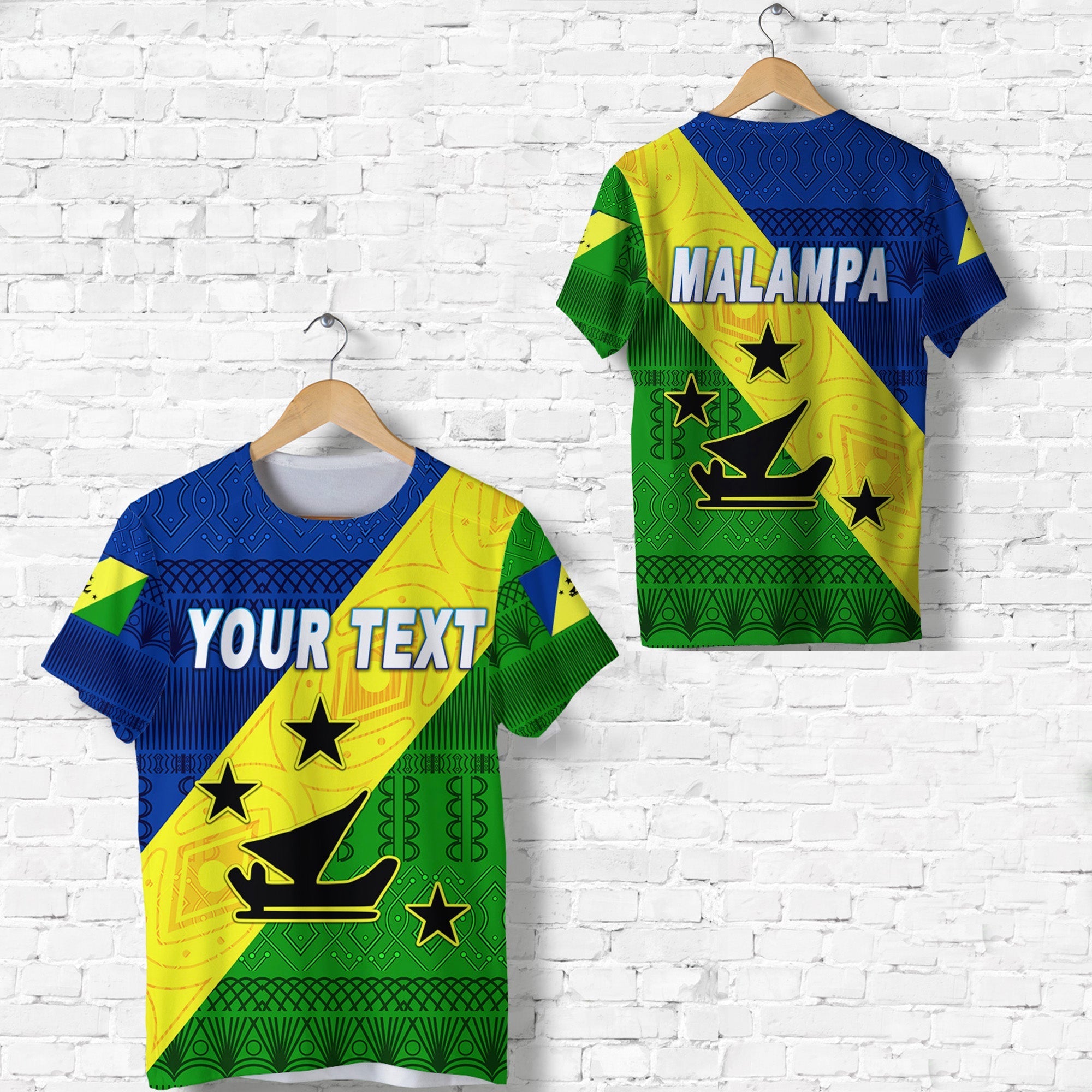 Custom Malampa Province T Shirt Vanuatu Pattern Traditional Style LT8 - Wonder Print Shop