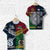 Custom Vanuatu And New Zealand T Shirt Together Blue, Custom Text And Number LT8 - Wonder Print Shop