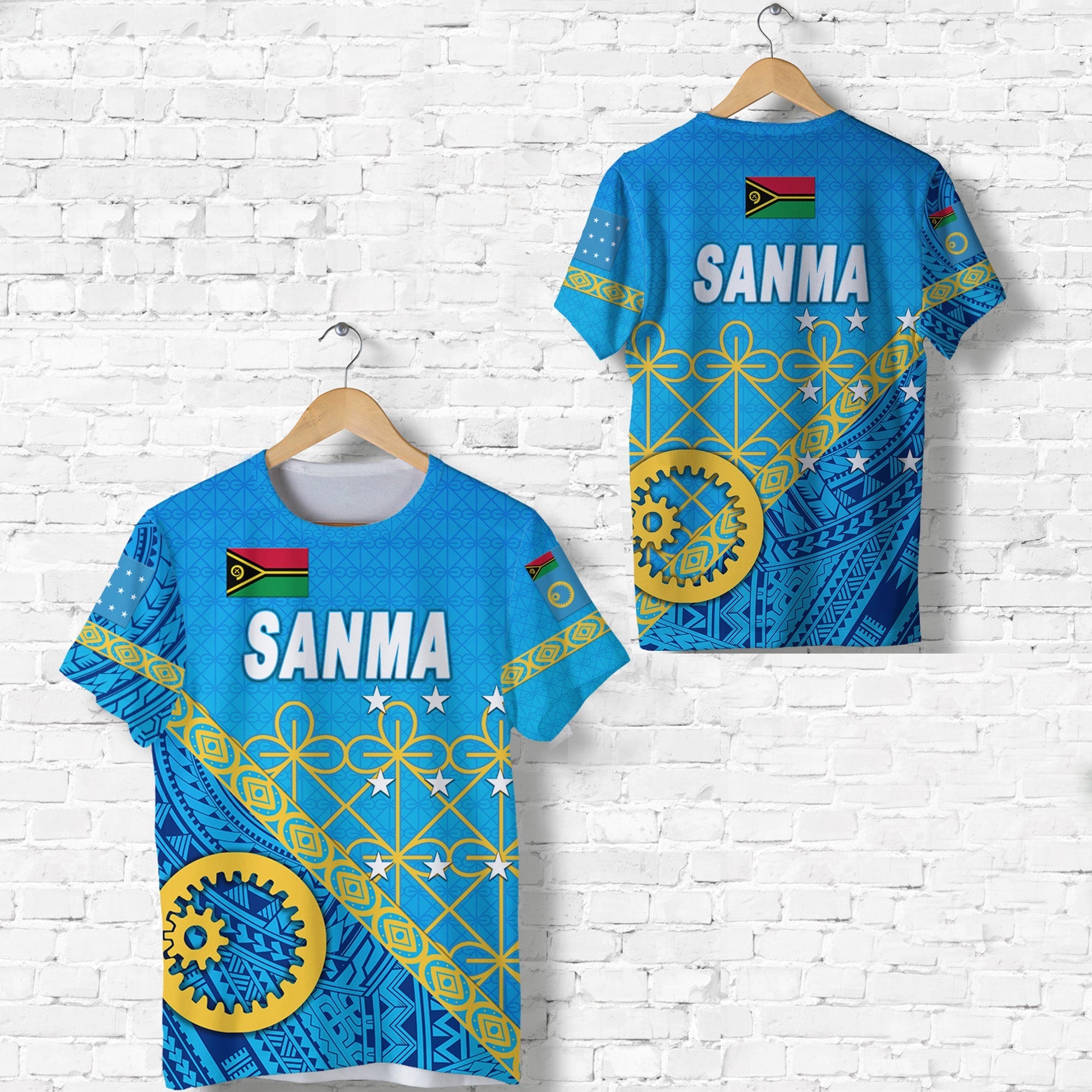 Sanma Province T Shirt Vanuatu Pattern Unique Style LT8 - Wonder Print Shop