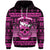 Skull Christmas Hoodie Pink LT8 - Wonder Print Shop