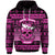 Skull Christmas Hoodie Pink LT8 - Wonder Print Shop