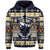 Skull Christmas Zip Hoodie Navy LT8 - Wonder Print Shop