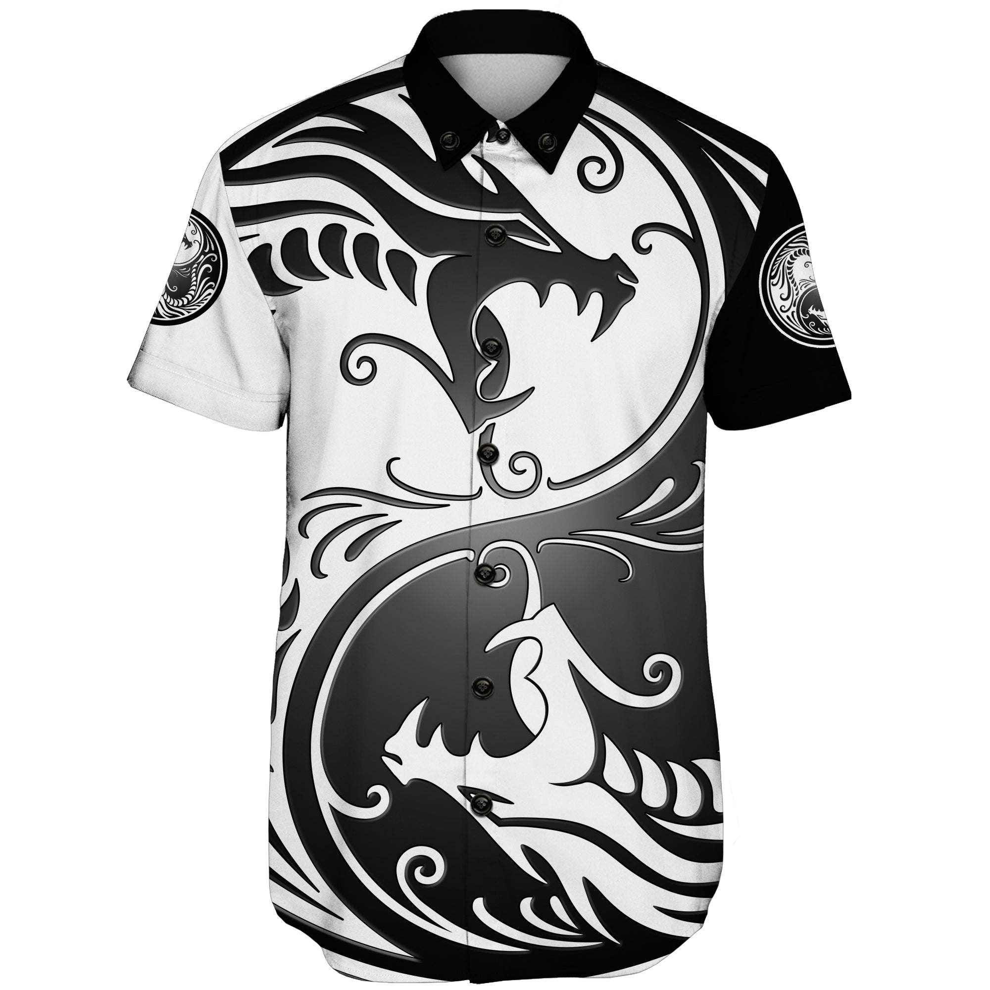 viking-shorts-sleeve-shirt-ying-yang-dragon