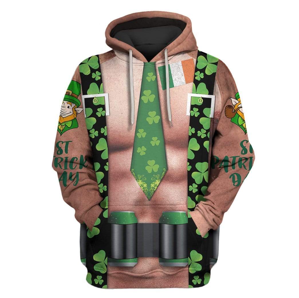 St Patricks Day Hoodie Ireland Gentlement LT8 - Wonder Print Shop