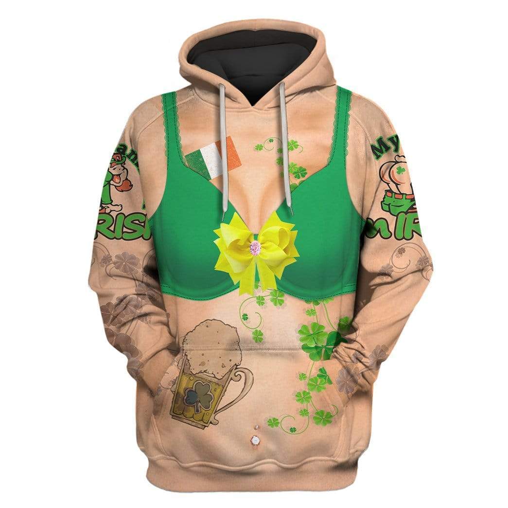 St Patricks Day Hoodie Women Funny Ugly LT8 - Wonder Print Shop