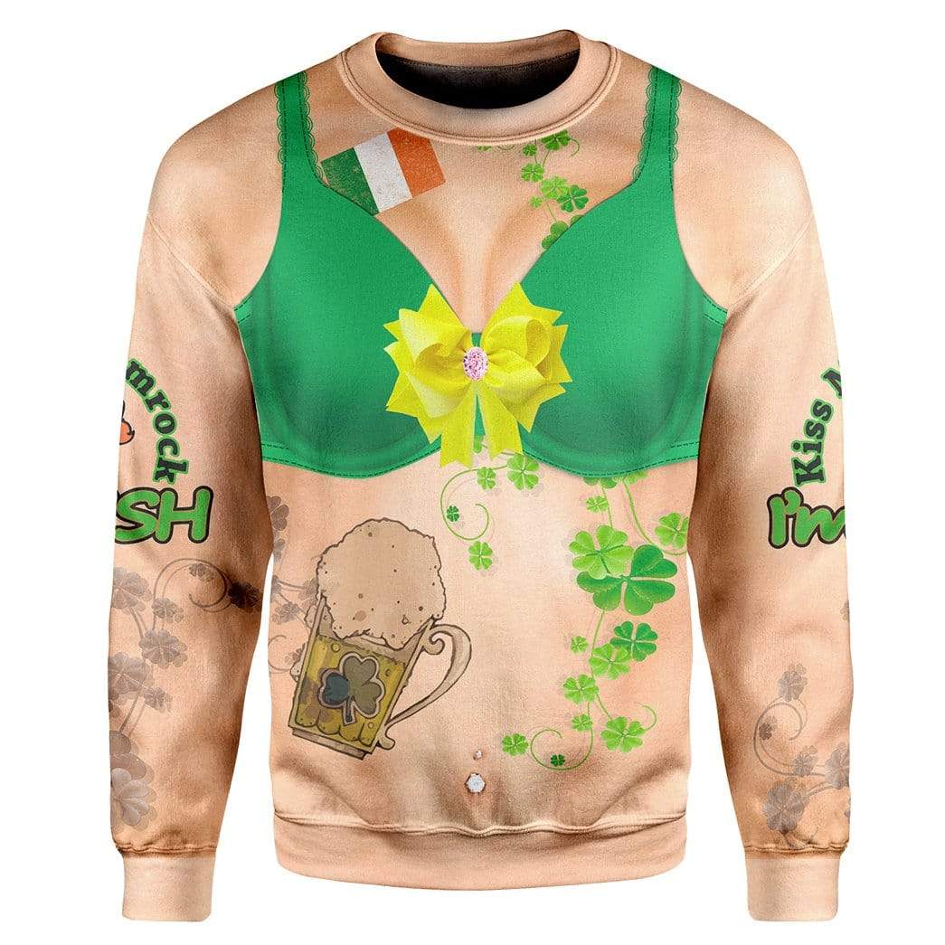 St Patrick's Day Women Funny Ugly Sweatshirt LT8 - Wonder Print Shop