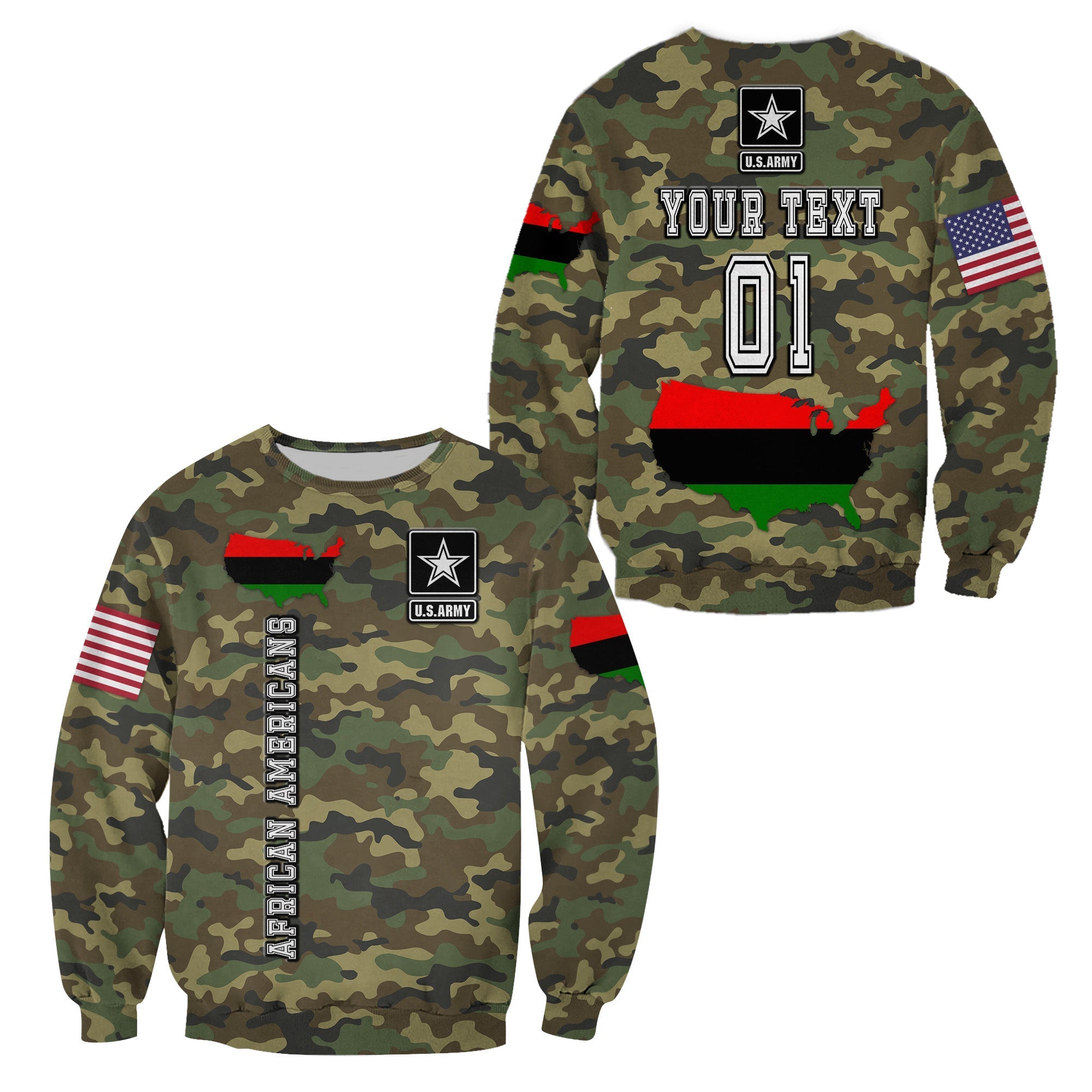 custom-personalised-military-of-african-americans-sweatshirt-flag-simple-style