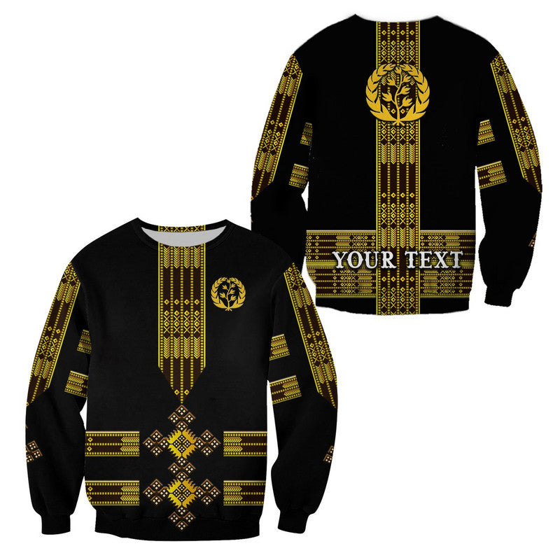 (Custom Personalised) Eritrea Sweatshirt Fancy Tibeb Vibes NO.1 Ver - Black LT8 - Wonder Print Shop