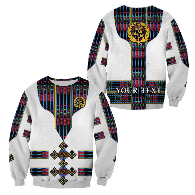 (Custom Personalised) Eritrea Sweatshirt Fancy Tibeb Vibes - Flag Style LT8 - Wonder Print Shop