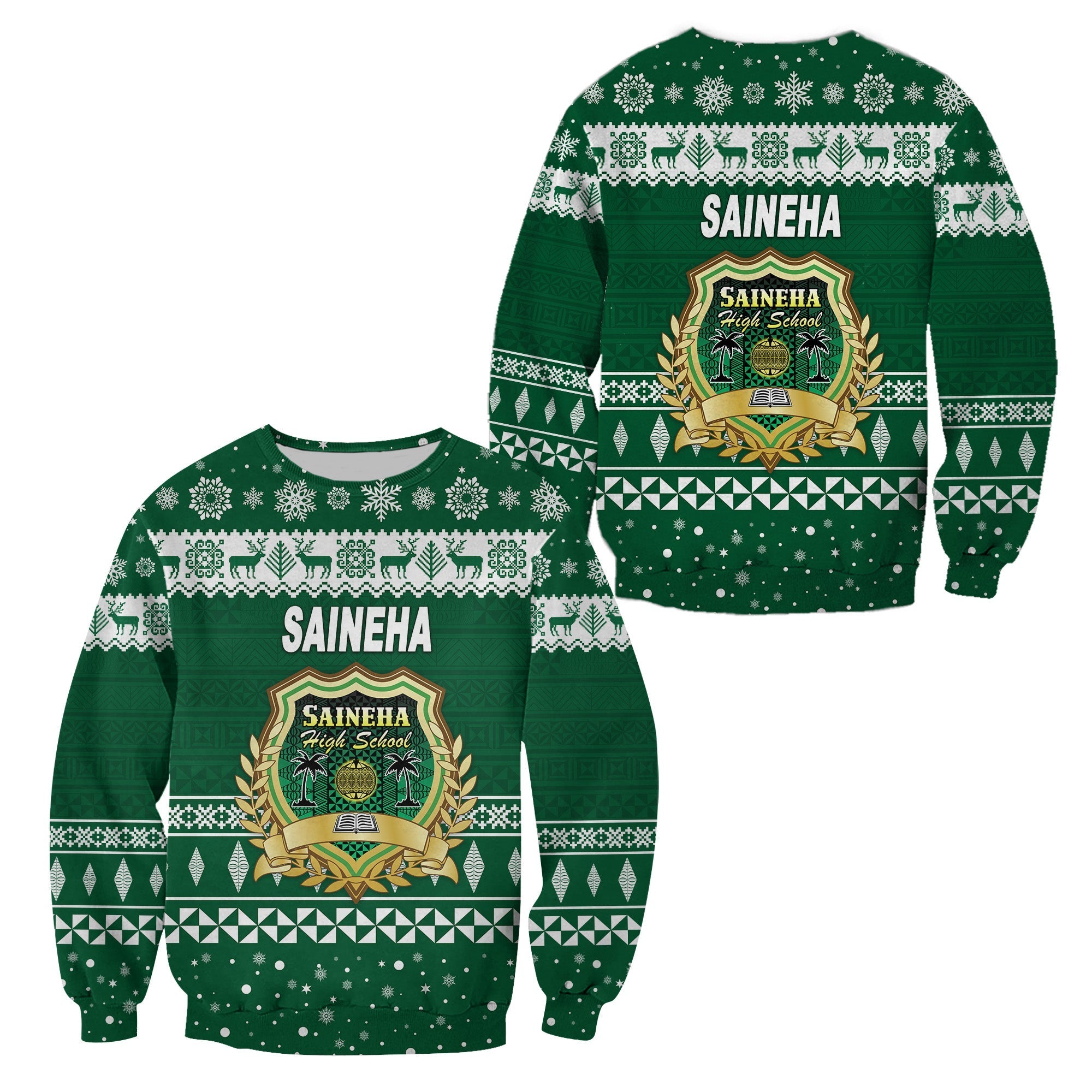 saineha-high-school-christmas-sweatshirt-simple-style