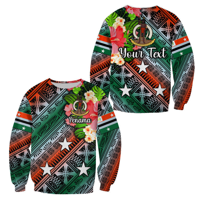 (Custom Personalised) Vanuatu Penama Sweatshirt Independence Be Proud LT8 - Wonder Print Shop