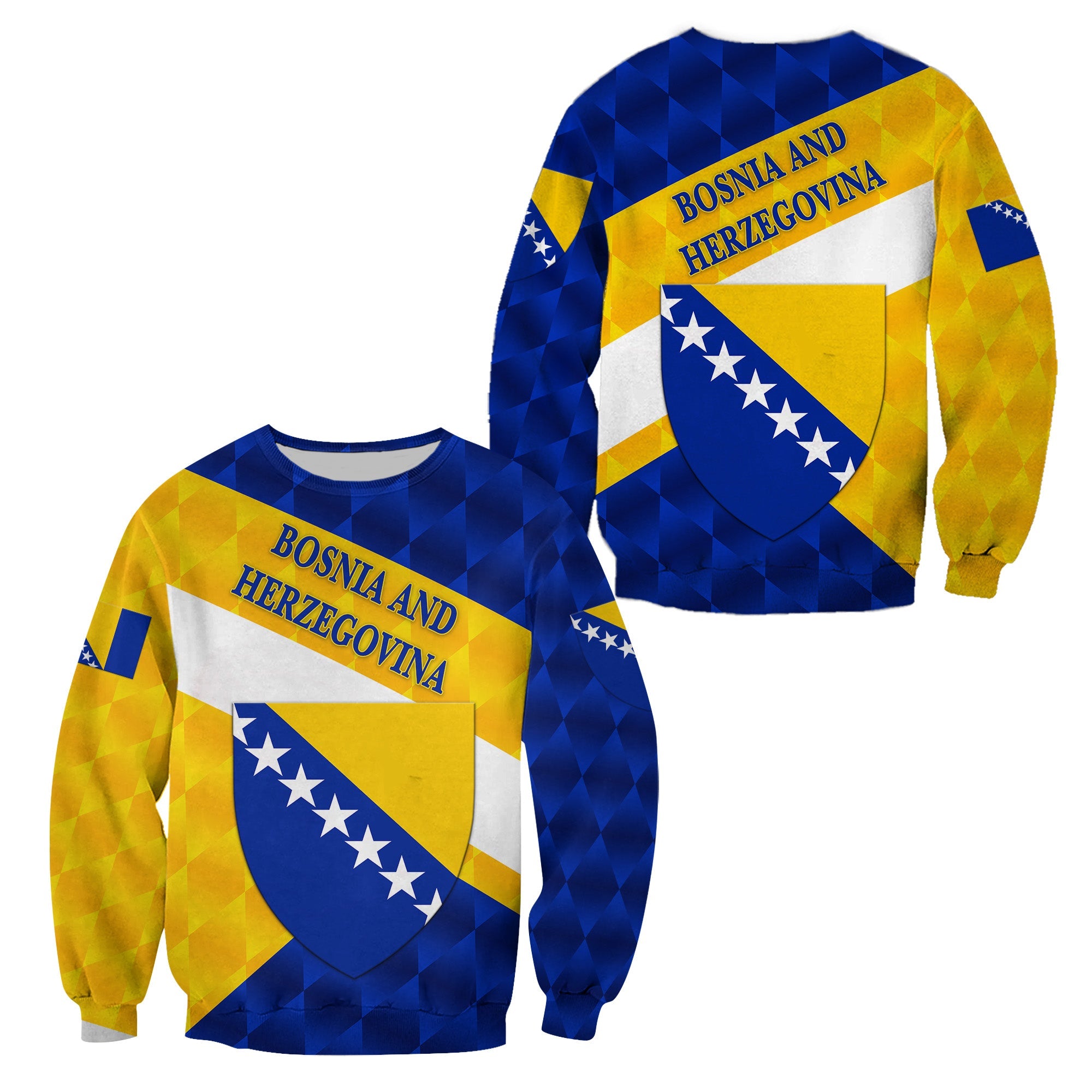 Bosnia and Herzegovina Sweatshirt Sporty Style LT8 - Wonder Print Shop