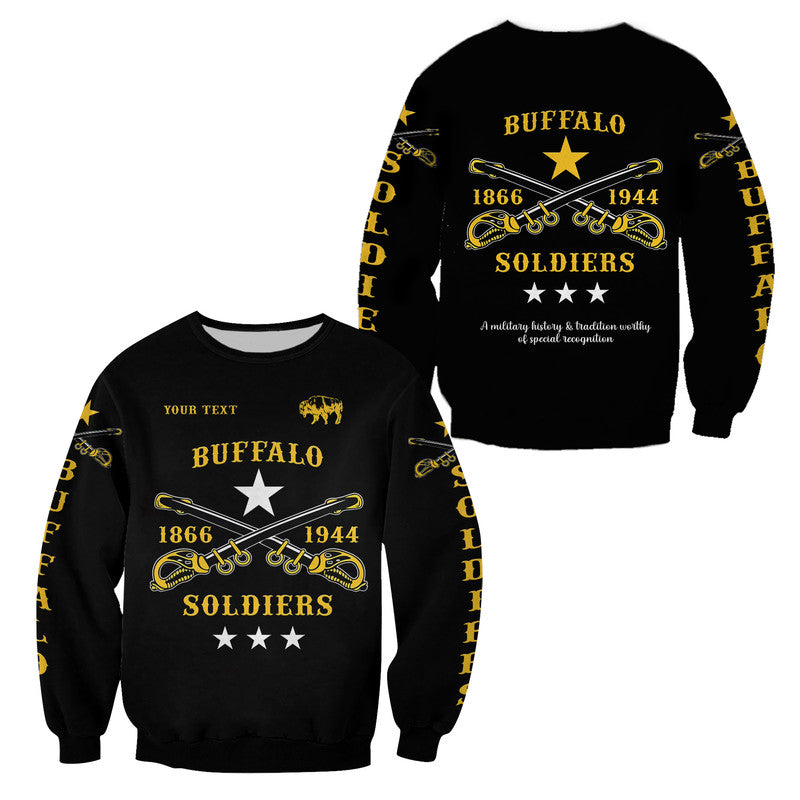 custom-personalised-buffalo-soldiers-sweatshirt-african-american-military-simple-style-black