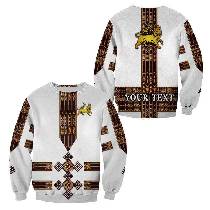 custom-personalised-ethiopia-sweatshirt-ethiopian-lion-of-judah-tibeb-vibes-no1-ver-white