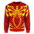 Hawaii Kanaka Polynesian Football Jersey Sweatshirt - Red And Yellow - Bernice Style - Wonder Print Shop