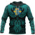 Viking Sweden Hoodie Valknut of Odin Cyan RLT12 - Wonder Print Shop