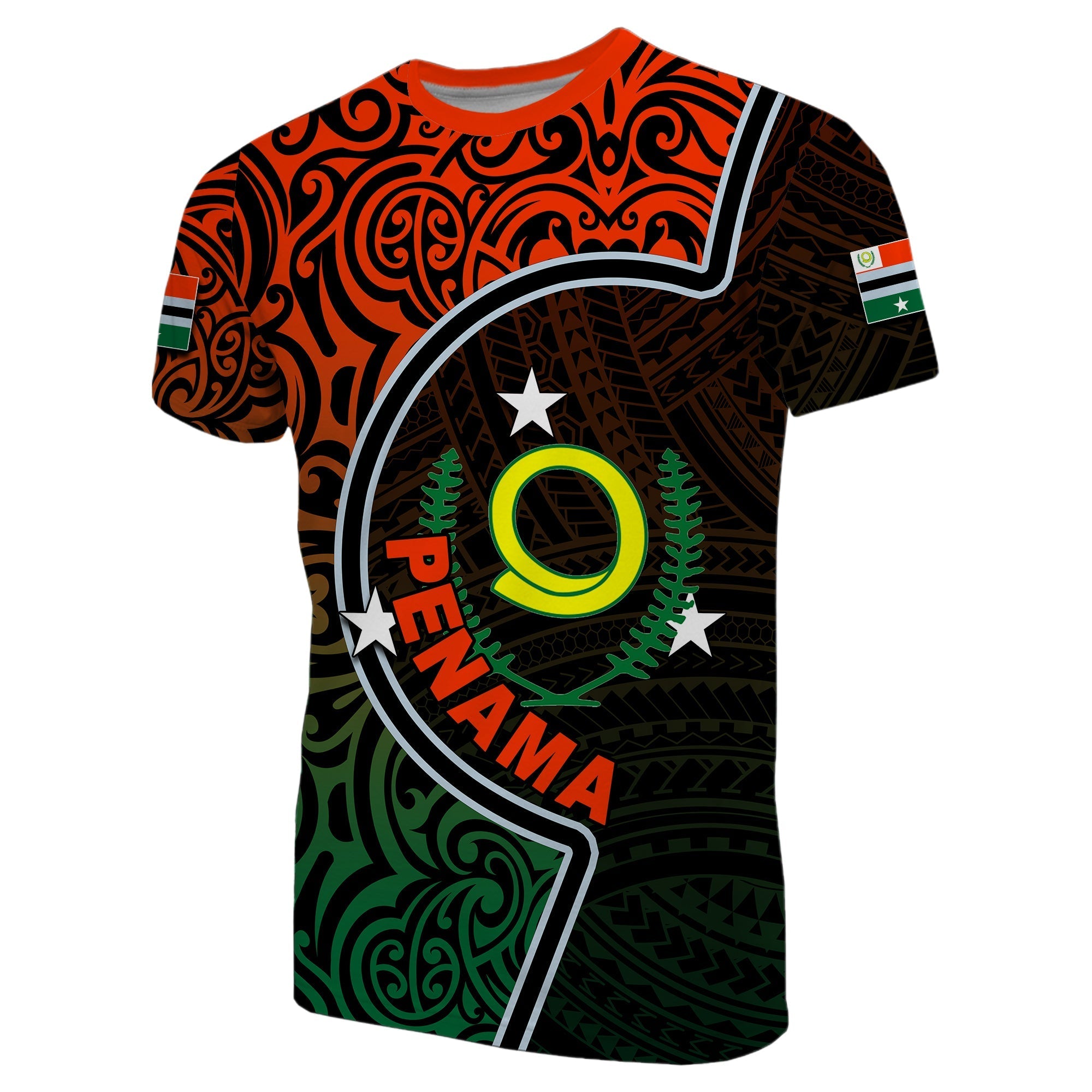 Custom Penama Province T Shirt Of Vanuatu Polynesian Flag Color LT6 - Wonder Print Shop