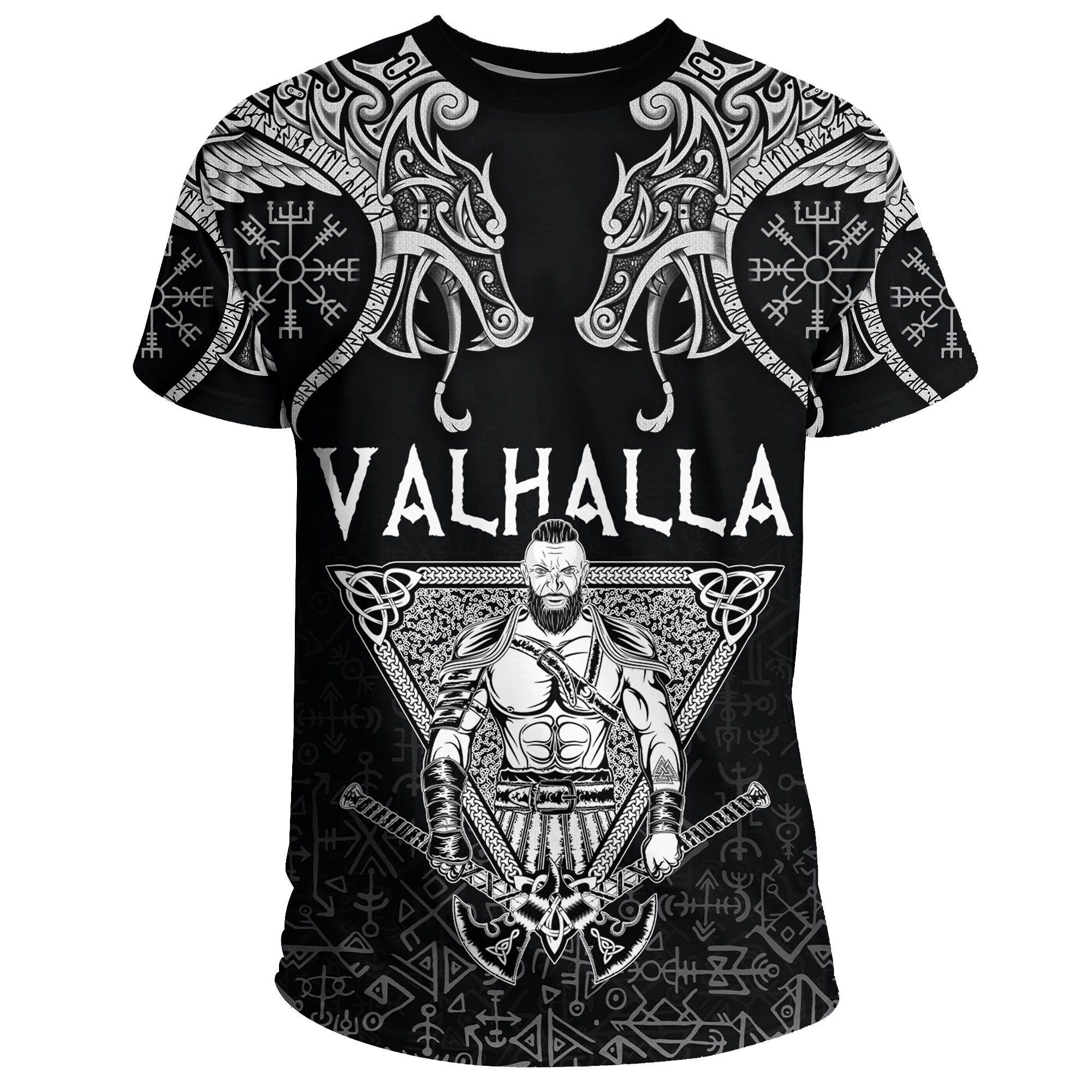 custom-viking-t-shirt-warrior-valhalla-and-double-dragon