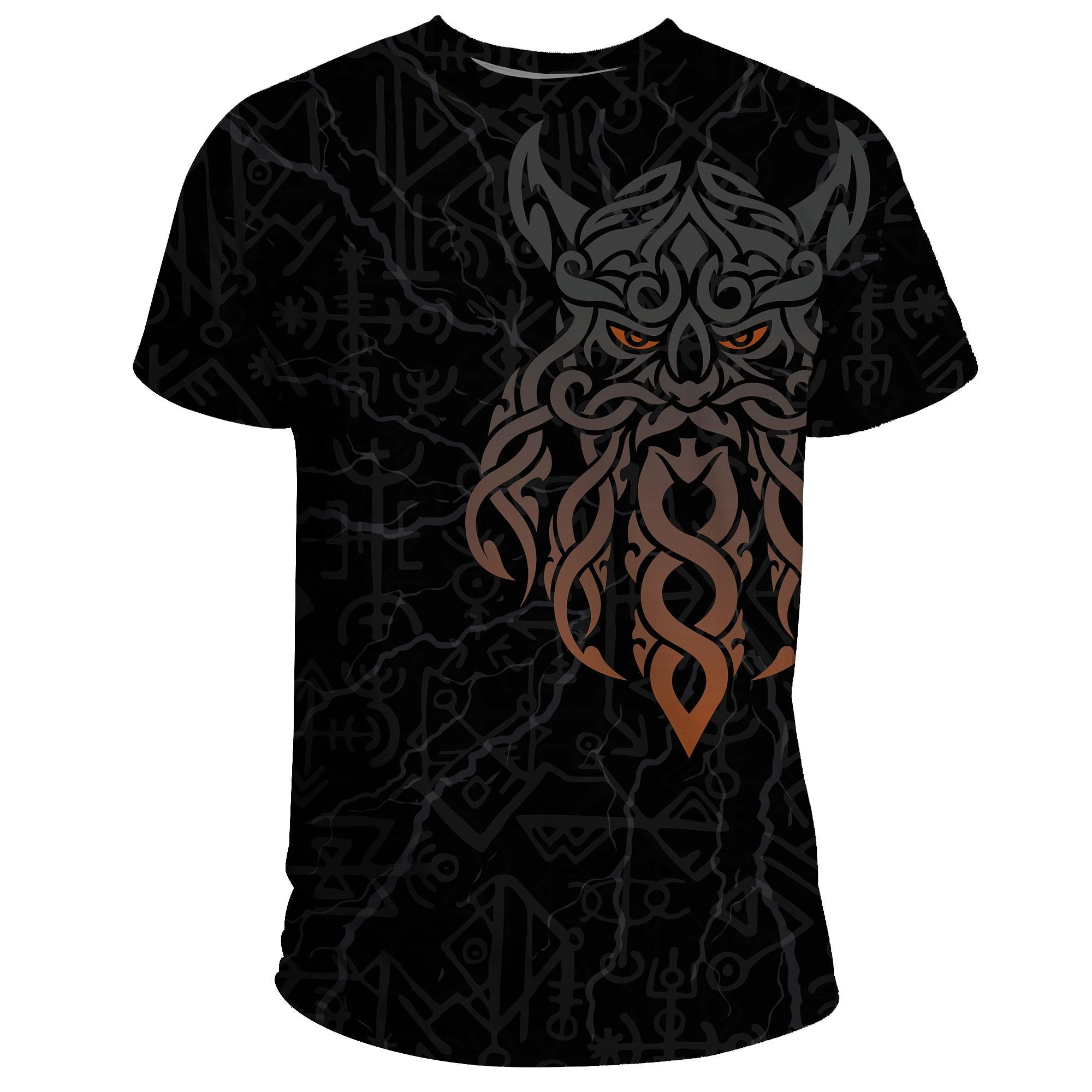 Viking T Shirt, Odin God Furthark Tattoo Special RLT12 - Wonder Print Shop