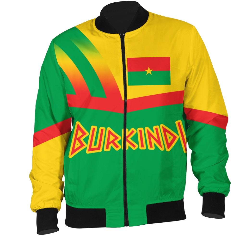 Wonder Print Shop Jacket Burkina Faso Pride Burkindi Bomber Jacket Prime Style LT10 - Wonder Print Shop