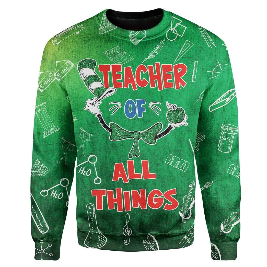 St Patrick's Day Teacher Of All Things Sweatshirt LT8 - Wonder Print Shop