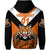 Custom Papua New Guinea Lae Snax Tigers Zip Hoodie Rugby Simple Style Black, Custom Text And Number LT8 - Wonder Print Shop