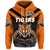 Custom Papua New Guinea Lae Snax Tigers Zip Hoodie Rugby Original Style Black, Custom Text And Number LT8 - Wonder Print Shop