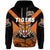 Custom Papua New Guinea Lae Snax Tigers Zip Hoodie Rugby Original Style Orange, Custom Text And Number LT8 - Wonder Print Shop