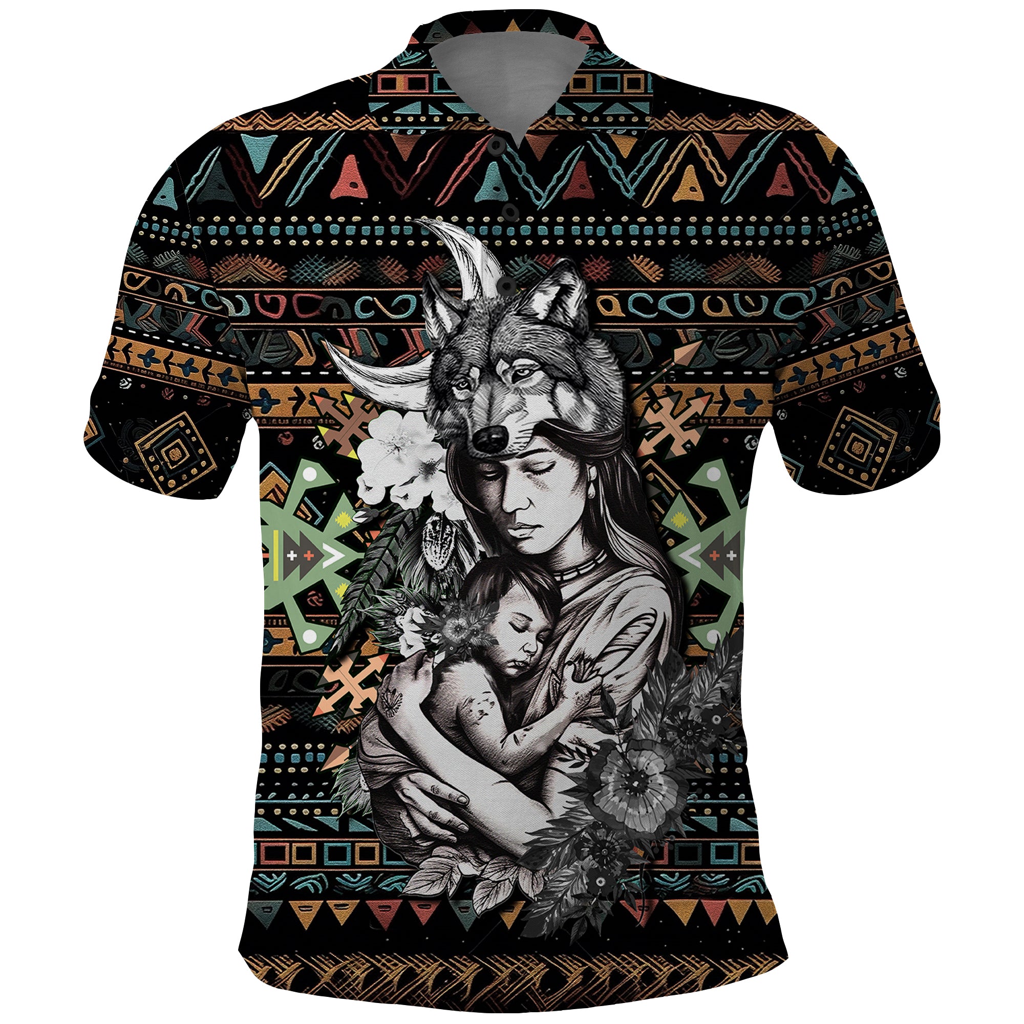 native-american-clothing-in-mothers-cradle-polo-shirt