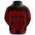 Viking Fenrir and Tyr Tattoo Zip Hoodie Red Version RLT12 - Wonder Print Shop