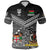 Vanuatu Fiji Polo Shirt Together Black LT8 - Wonder Print Shop