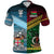 Vanuatu Fiji Polo Shirt Together Blue LT8 - Wonder Print Shop