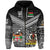 Vanuatu Fiji Zip Hoodie Together Black LT8 - Wonder Print Shop