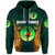 Custom Papua New Guinea Waghi Tumbes Zip Hoodie Rugby Green, Custom Text And Number LT8 - Wonder Print Shop