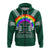 Custom Hawaii Rainbow Warriors Zip Hoodie Custom Text and Number LT4 - Wonder Print Shop