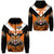 Custom Papua New Guinea Lae Snax Tigers Zip Hoodie Rugby Simple Style Black, Custom Text And Number LT8 - Wonder Print Shop