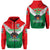 Custom Papua New Guinea Agmark Rabaul Gurias Zip Hoodie Rugby Green, Custom Text And Number LT8 - Wonder Print Shop