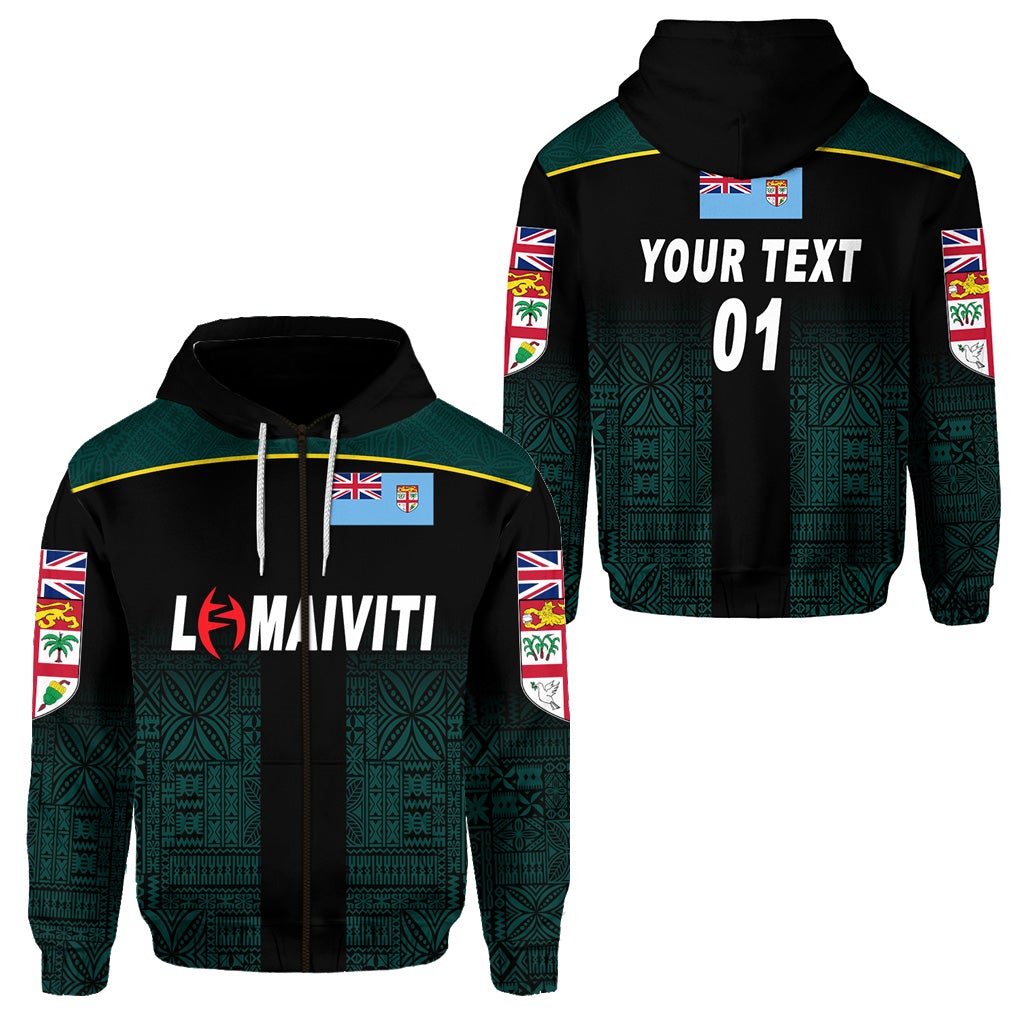 Custom Lomaiviti Fiji Rugby Zip Hoodie Simple Vibes, Custom Text And Number LT8 - Wonder Print Shop