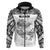 Guam Rugby Zip Hoodie Polynesian Patterns White LT16 - Wonder Print Shop