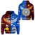 Custom Papua New Guinea And Samoa Zip Hoodie Together LT8 - Wonder Print Shop