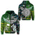 Custom New Zealand Cook Islands Zip Hoodie Together Paua Shell LT8 - Wonder Print Shop