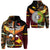 Custom Papua New Guinea And Australia Aboriginal Zip Hoodie Together LT8 - Wonder Print Shop