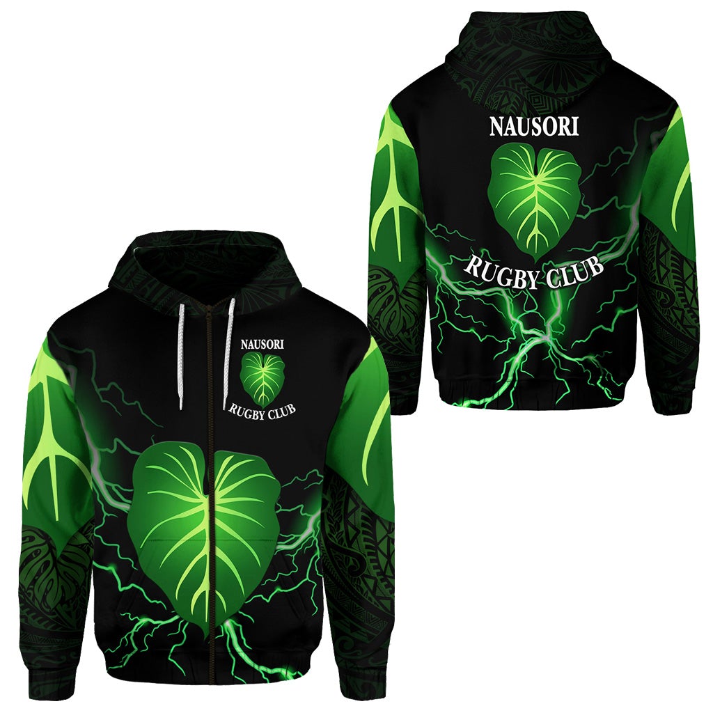 Fiji Nausori Rugby Zip Hoodie Simple Style LT8 - Wonder Print Shop