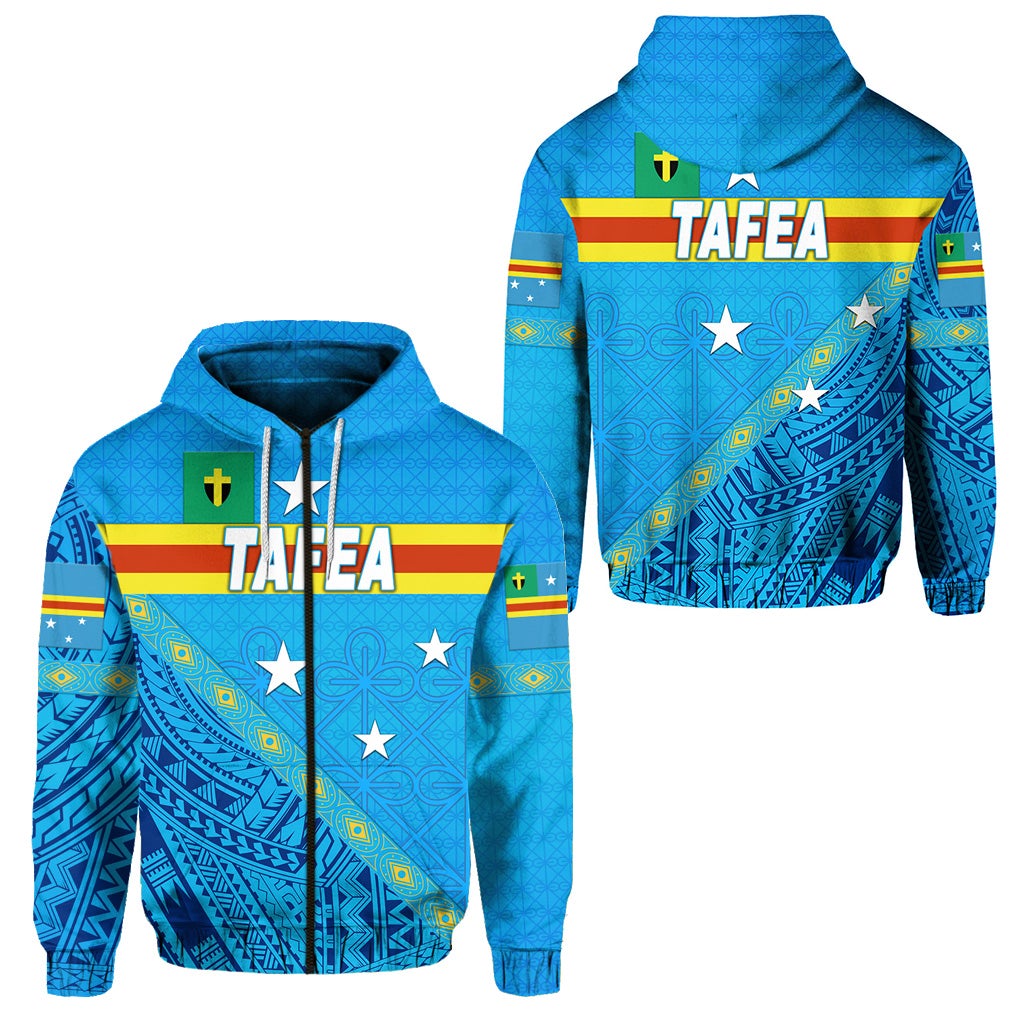 Tafea Province Zip Hoodie Vanuatu Pattern Unique Style LT8 - Wonder Print Shop