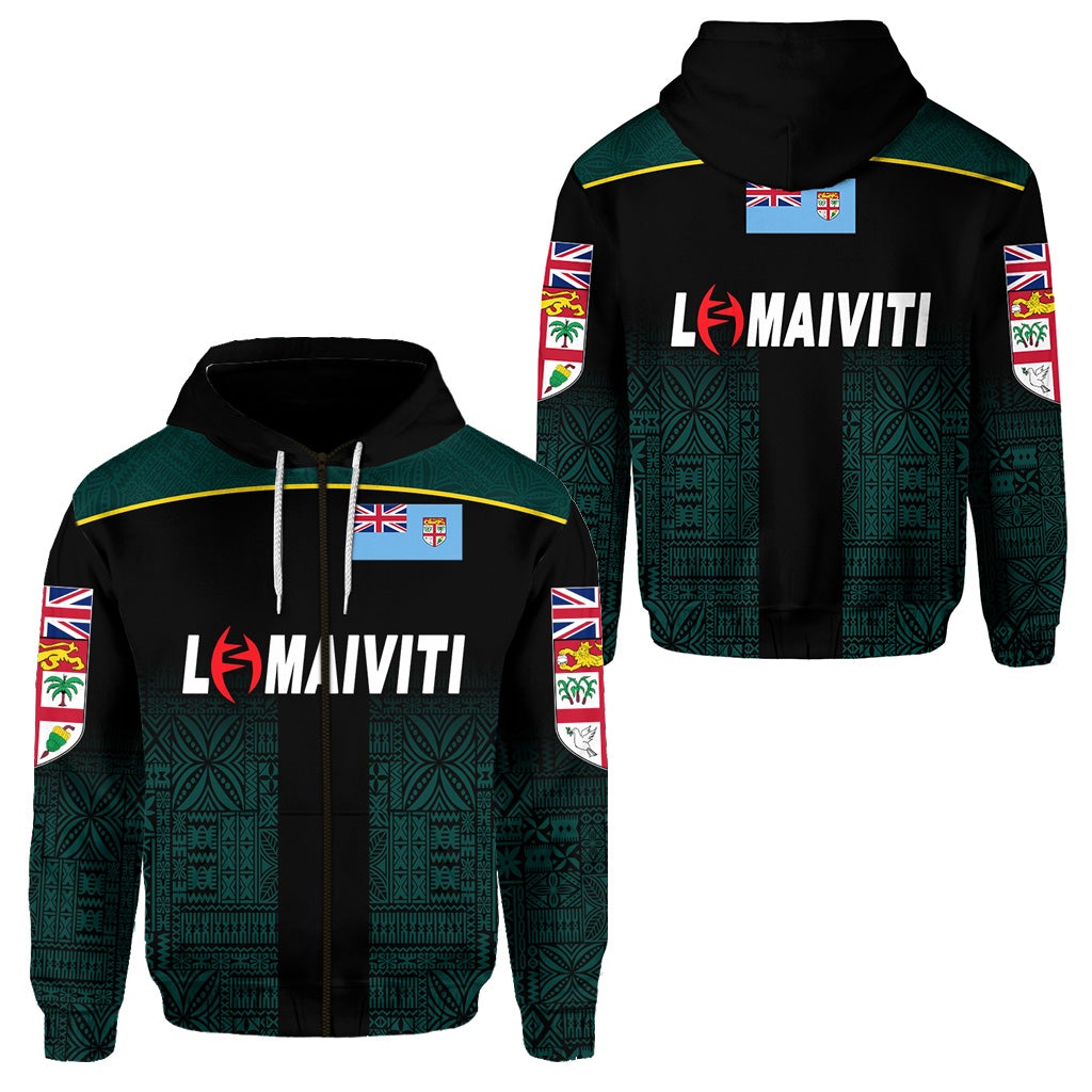 Lomaiviti Fiji Rugby Zip Hoodie Simple Vibes LT8 - Wonder Print Shop