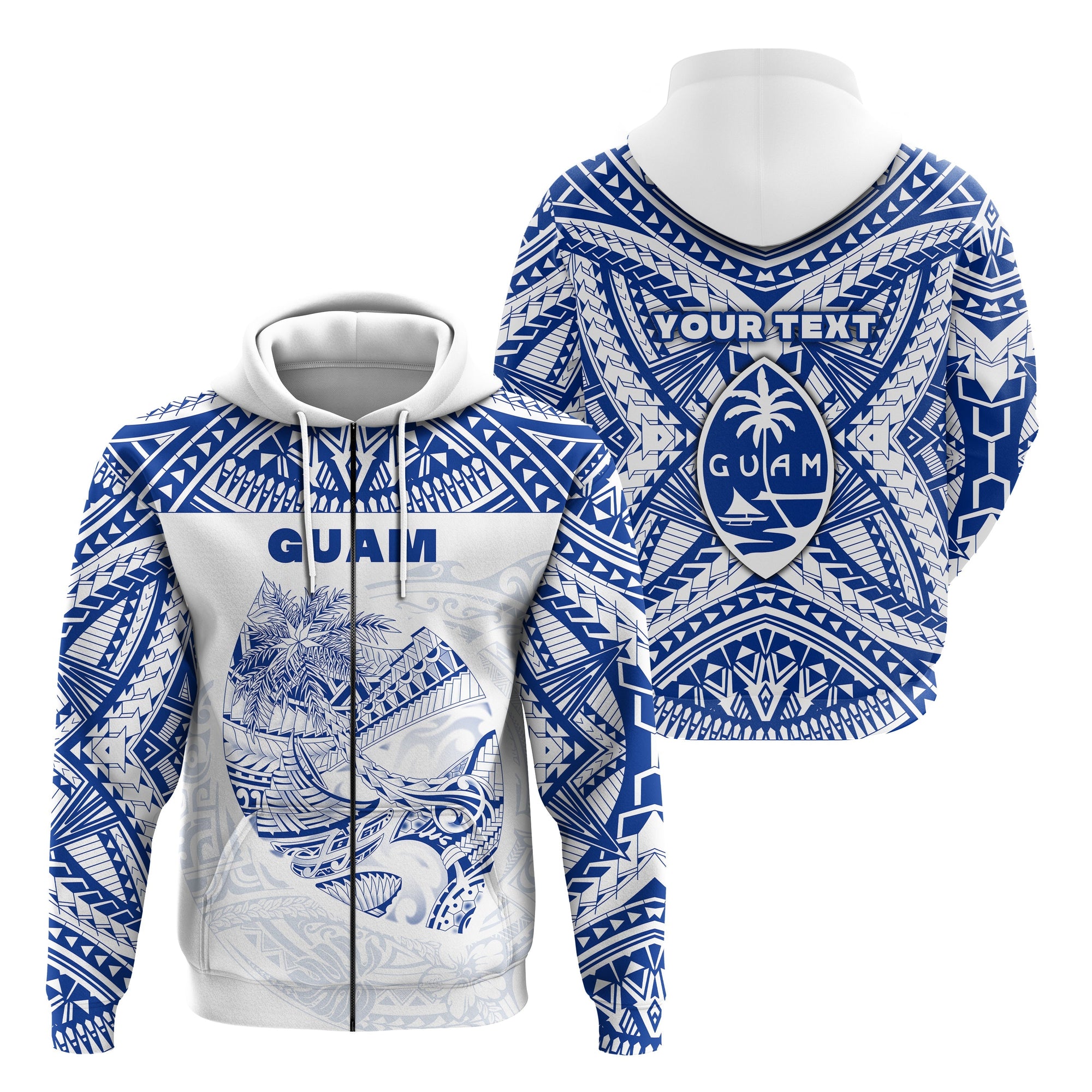 custom-personalised-guam-rugby-zip-hoodie-polynesian-patterns-blue