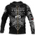 Custom African Zip Hoodie Viking Gym Vegvisir Style "No Pain No Gain" RLT12 - Wonder Print Shop