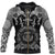 Viking Zip Hoodie - Huginn and Muniin With Mjolnir RLT12 - Wonder Print Shop