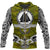 Viking Zip Hoodie Raven Of Odin and Symbol Viking On Camo Background RLT12 - Wonder Print Shop